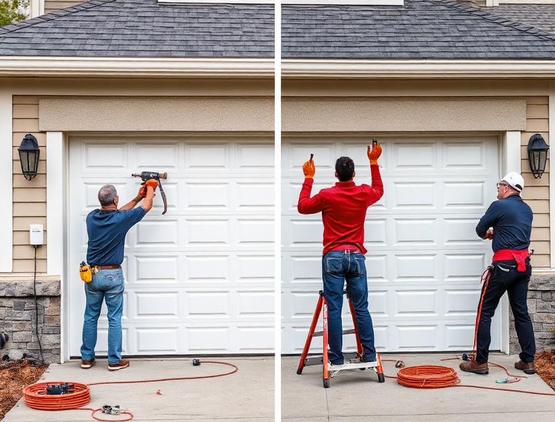 Garage door installation background